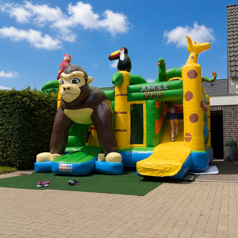 Multiplay Dschungel-Hüpfburg mit Rutsche Dschungel Hüpfburg mit Rutsche mieten Borgholzhausen