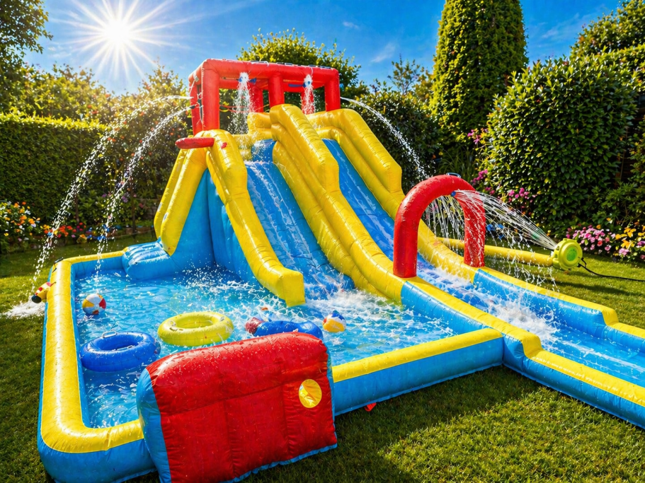 - mit Wasserrutschen - perfekt für Sommerfeste
- mit XXL Bällebad - für kühlere Tage